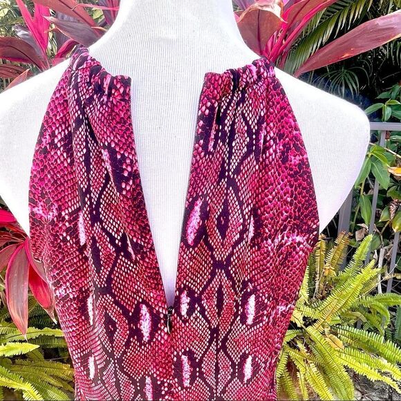 Michael Kors Pink Snakeskin Sleeveless Top - Picture 7 of 10